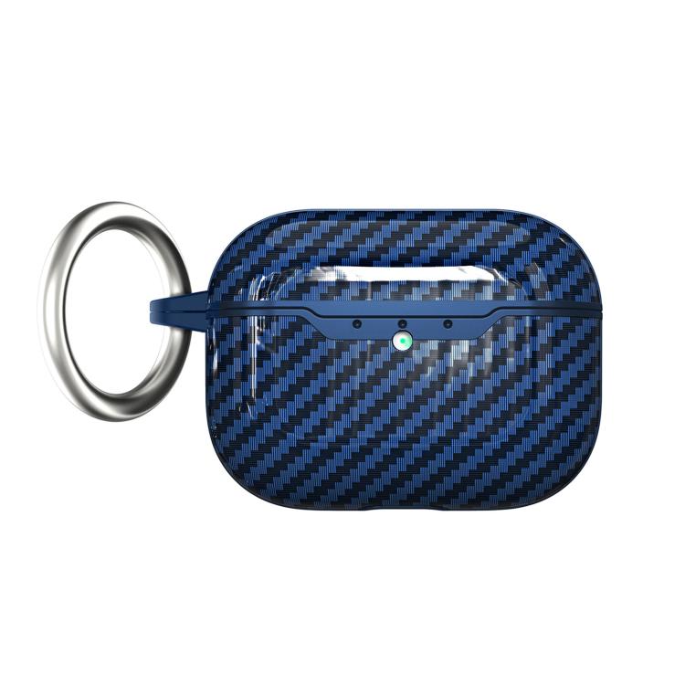 Cover protettiva TPU effetto fibra di carbonio per AirPods Pro 3