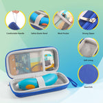 Borsa porta penna per stampa 3D 3Doodler Start+ Essentials 2024/2023 con maniglia e custodia portatile., For 3Doodler Start+ Essentials 2024 / 2023 (Blue)