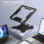 Supporto pieghevole regolabile per laptop 10-15,6 pollici