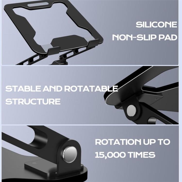 Supporto pieghevole regolabile per laptop 10-15,6 pollici