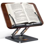 Supporto da scrivania girevole in legno per laptop e libri
