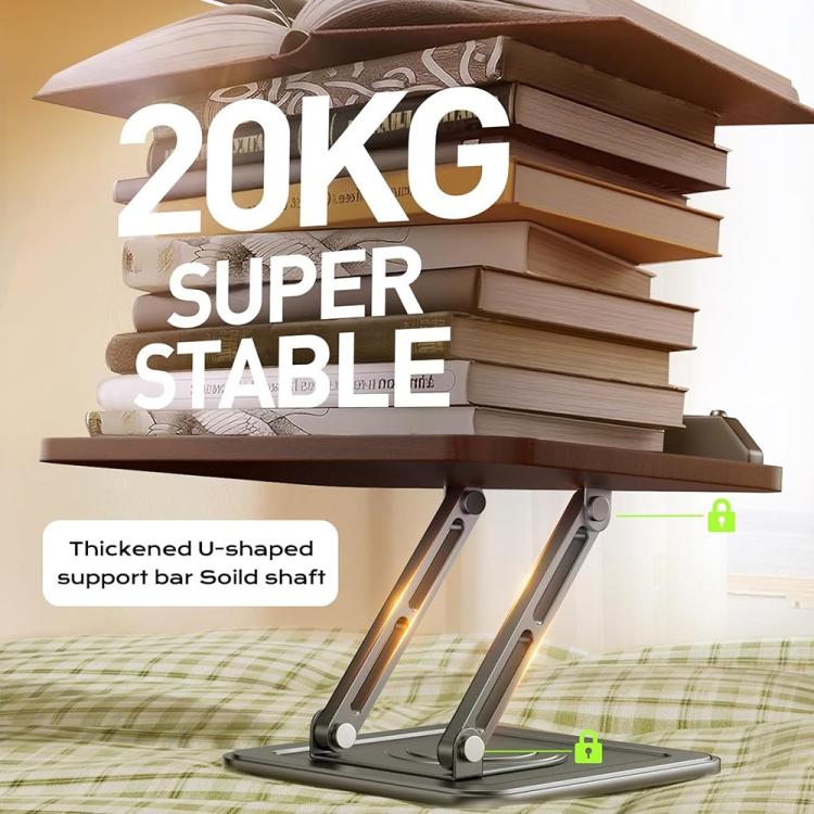 Supporto da scrivania girevole in legno per laptop e libri