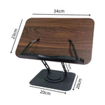 Supporto da scrivania girevole in legno per laptop e libri