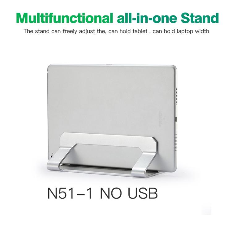 Supporto verticale in alluminio per laptop fino a 17,3 pollici