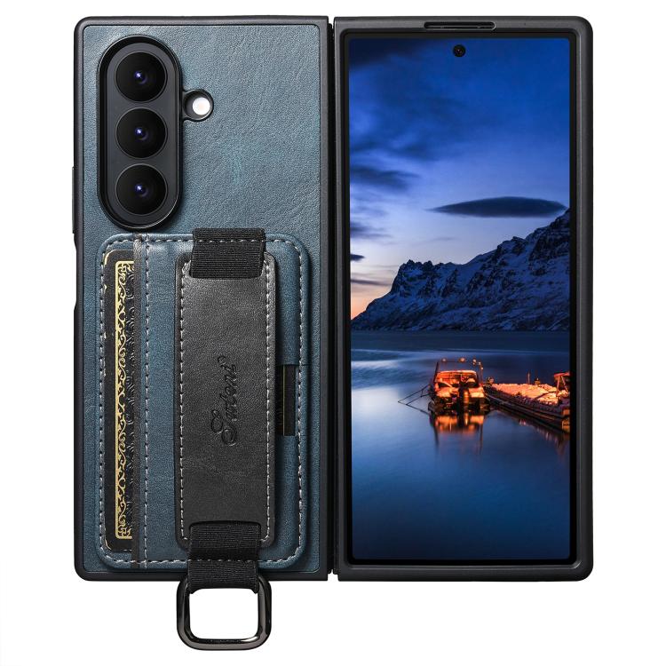 Custodia Suteni H13 con cinturino in pelle per Galaxy Z Fold8 Ultra 5G, Fold7