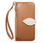 Portafoglio in pelle con cerniera e fibbia per Samsung Galaxy S25 5G, S25+ 5G