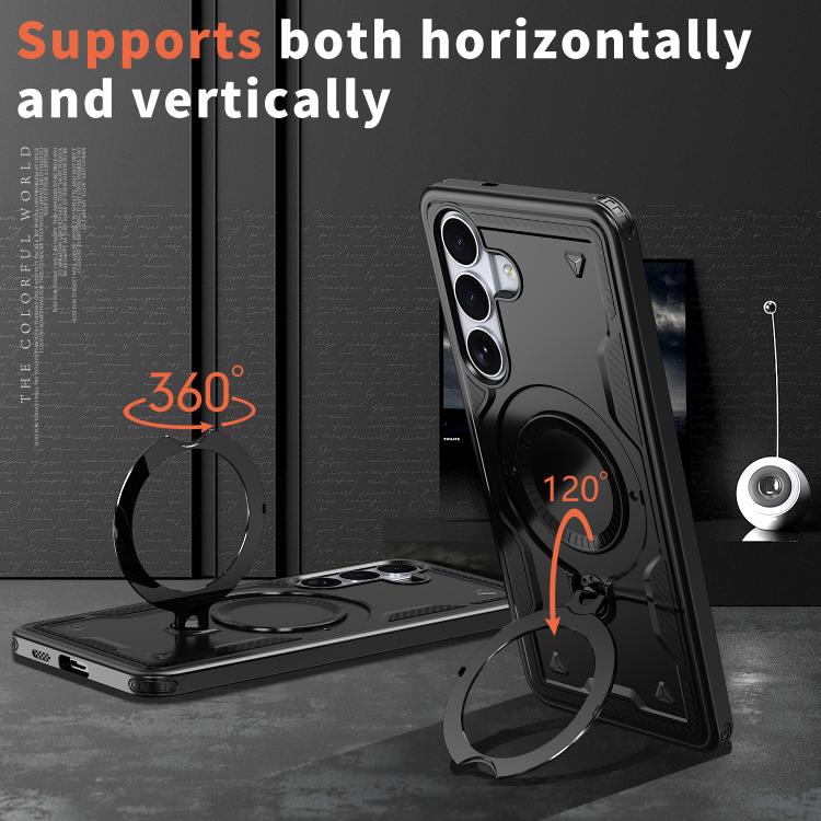 Custodia Kalebol PC Hybrid TPU Armor con anello MagSafe per Galaxy S26, A57 e