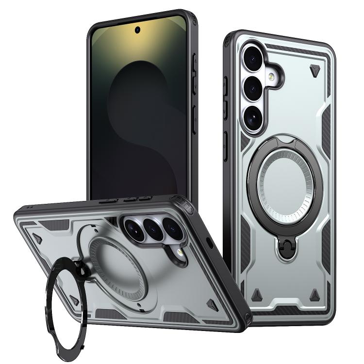 Custodia Kalebol PC Hybrid TPU Armor con anello MagSafe per Galaxy S26, A57 e