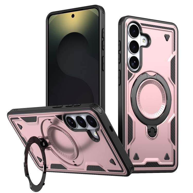 Custodia Kalebol PC Hybrid TPU Armor con anello MagSafe per Galaxy S26, A57 e