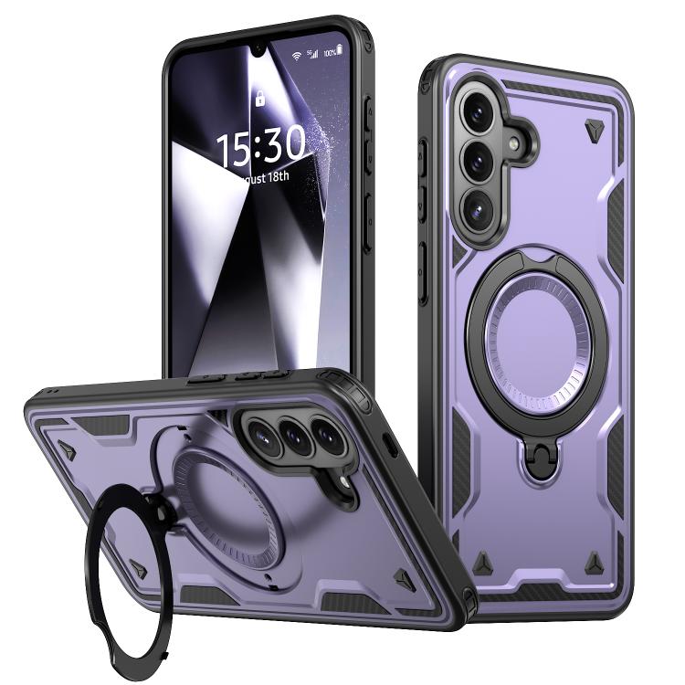 Custodia Kalebol PC Hybrid TPU Armor con anello MagSafe per Galaxy S26, A57 e