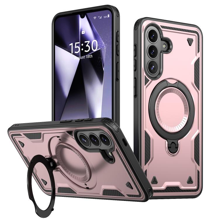 Custodia Kalebol PC Hybrid TPU Armor con anello MagSafe per Galaxy S26, A57 e