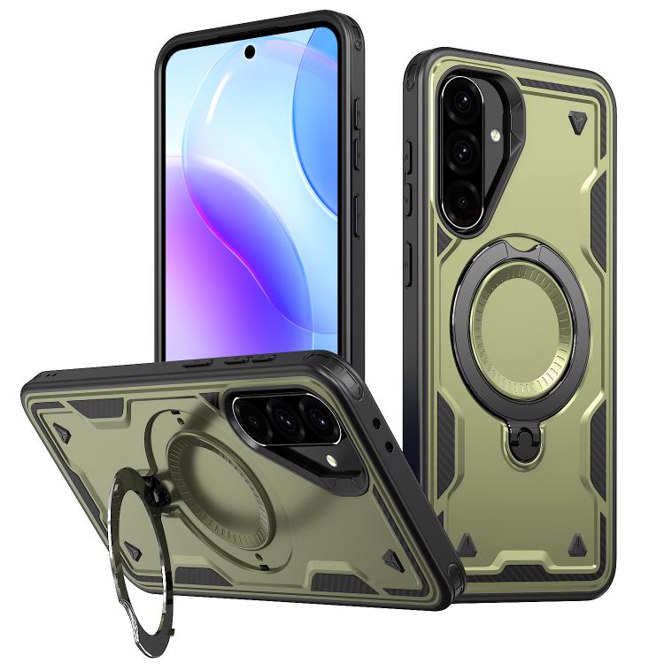 Custodia Kalebol PC Hybrid TPU Armor con anello MagSafe per Galaxy S26, A57 e