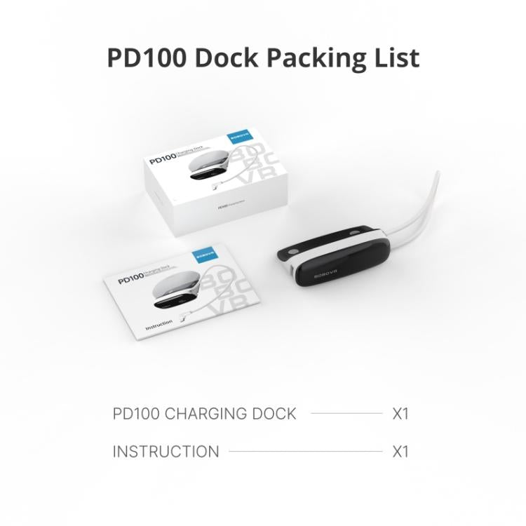 Hub di ricarica rapida BOBOVR PD100 da 30 W per dock di espansione batteria BOBOVR B100 con cavo Type-C integrato, PD100