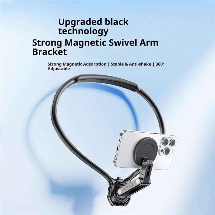 Supporto magnetico con fascia da collo in silicone