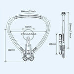 Supporto magnetico con fascia da collo in silicone