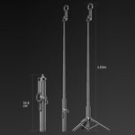 P24MF Supporto magnetico per selfie stick per smartphone, treppiede magnetico portatile, P24MF