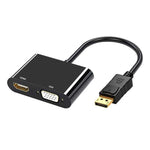 Adattatore DisplayPort a HDMI e VGA per doppio monitor 4K