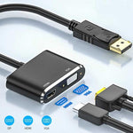 Adattatore DisplayPort a HDMI e VGA per doppio monitor 4K