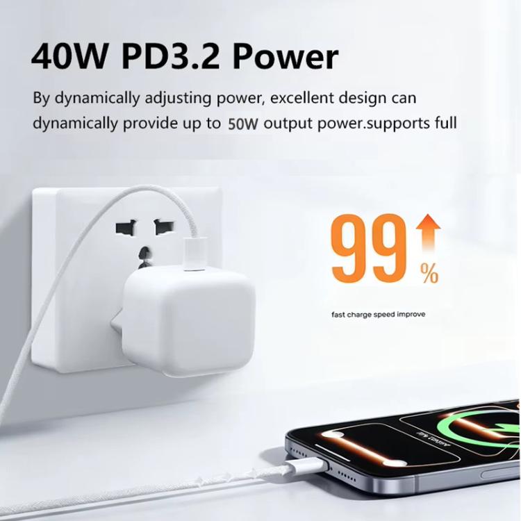 Caricabatterie USB-C PD 40W con cavo Type-C 1m