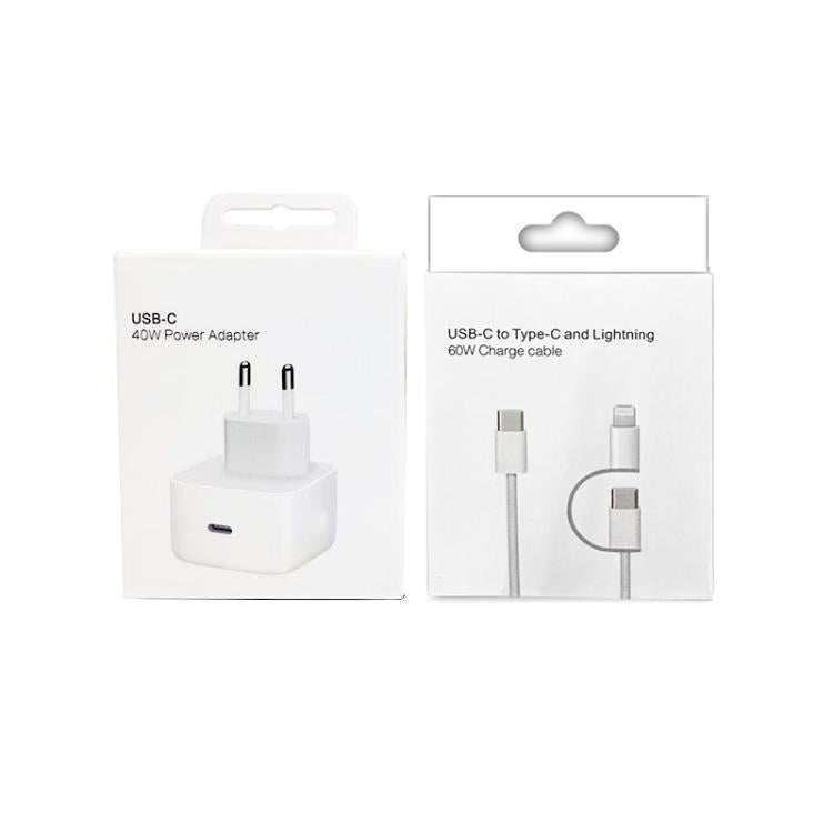 Caricabatterie USB-C PD 40W con cavo Type-C 1m