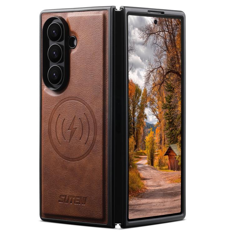 Custodia magnetica in pelle di vacchetta per Galaxy Z Fold8 Ultra 5G, Samsung