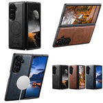 Custodia magnetica in pelle di vacchetta per Galaxy Z Fold8 Ultra 5G, Samsung