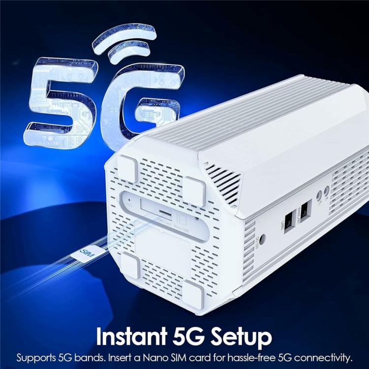 Router 5G WiFi 6 WAVLINK con slot Nano SIM e plug EU/UK