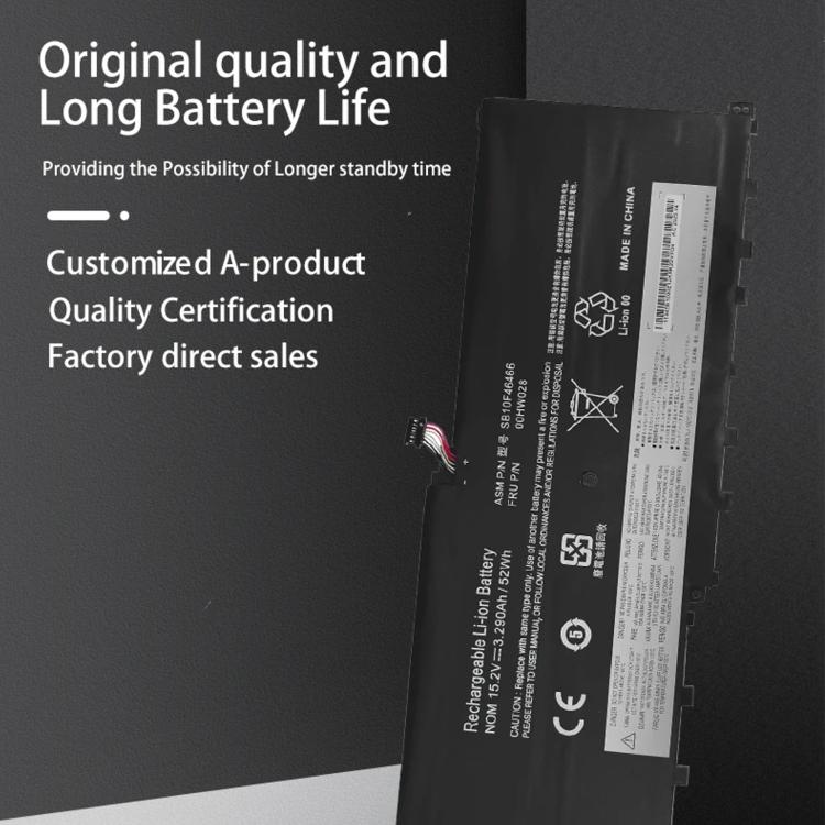 Batteria Lenovo 00HW028 da 3400 mAh per ThinkPad X1 Carbon e X1 Yoga - immagine 5