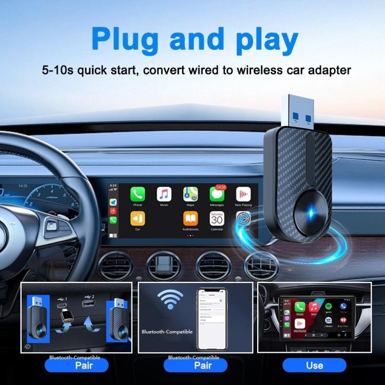Adattatore wireless M27 per CarPlay e Android Auto
