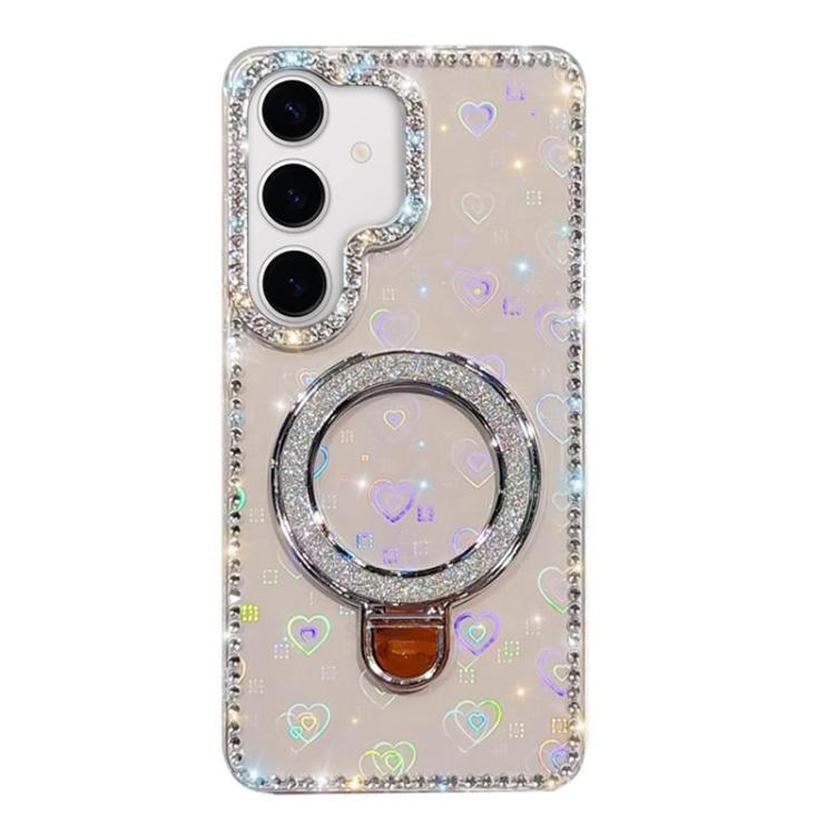 Custodia glitterata con supporto per Samsung Galaxy A16, S24 FE, A15 e A55 5G