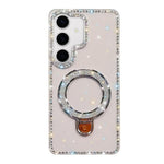 Custodia glitterata con supporto per Samsung Galaxy A16, S24 FE, A15 e A55 5G