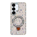 Custodia glitterata con supporto per Samsung Galaxy A36, S25, S25+ e S25 Ultra