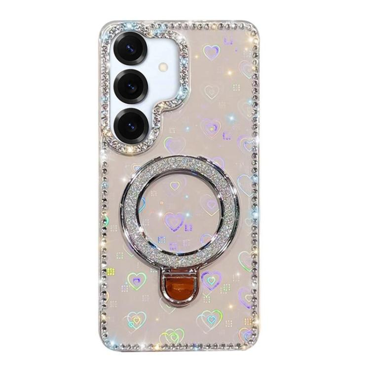 Custodia glitterata con supporto per Samsung Galaxy A36, S25, S25+ e S25 Ultra