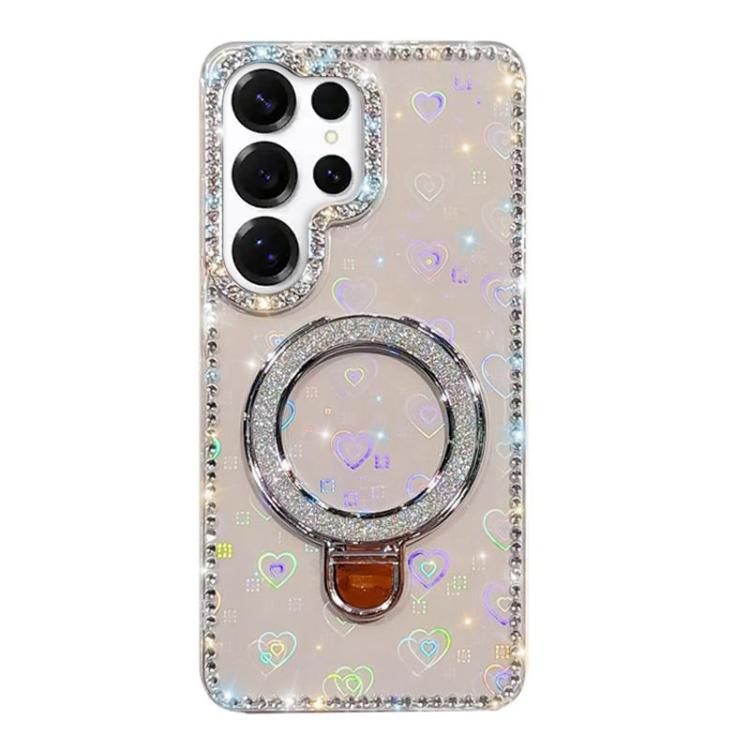 Custodia glitterata con supporto per Samsung Galaxy A36, S25, S25+ e S25 Ultra