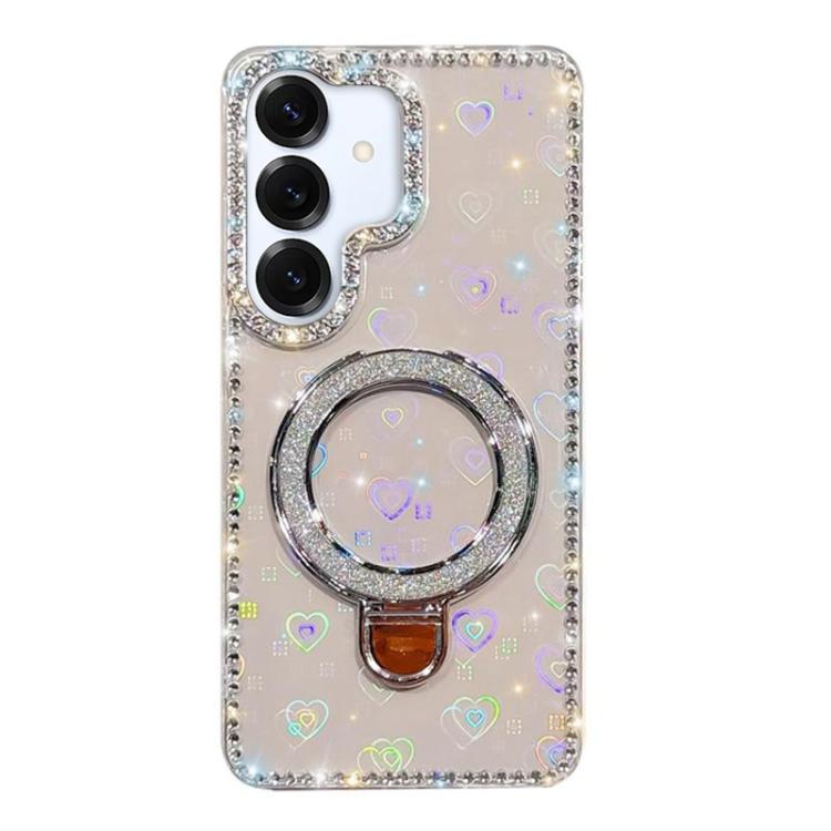 Custodia glitterata con supporto per Samsung Galaxy A16, S24 FE, A15 e A55 5G