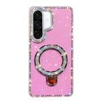 Custodia glitterata con supporto per Samsung Galaxy A36, S25, S25+ e S25 Ultra