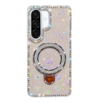 Custodia glitterata con supporto per Samsung Galaxy A36, S25, S25+ e S25 Ultra