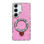 Custodia glitterata con supporto per Samsung Galaxy A16, S24 FE, A15 e A55 5G