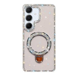 Custodia glitterata con supporto per Samsung Galaxy A16, S24 FE, A15 e A55 5G