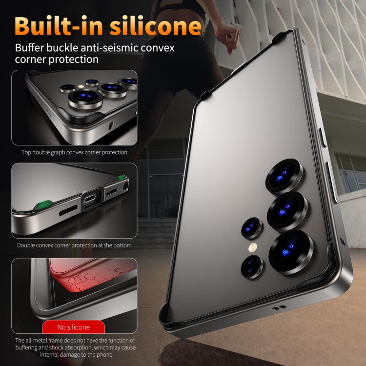 Custodia antiurto con cornice di raffreddamento per Samsung Galaxy S25, S25+