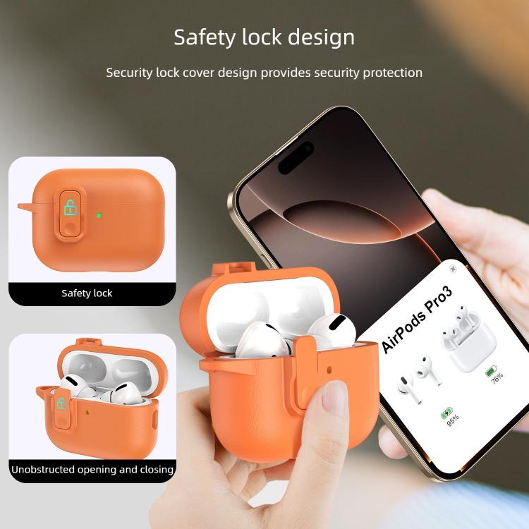 Copriauricolari TPU effetto pelle granulata per AirPods Pro 3