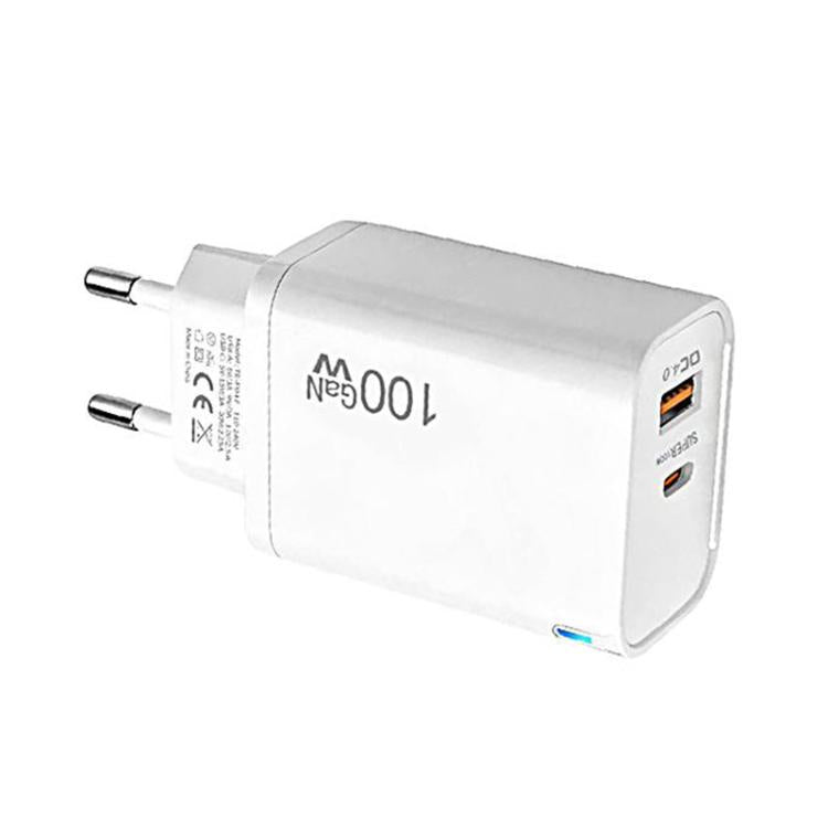 Caricabatterie GaN 100W PD Type-C con spina EU