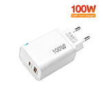 Caricabatterie GaN 100W PD Type-C con spina EU