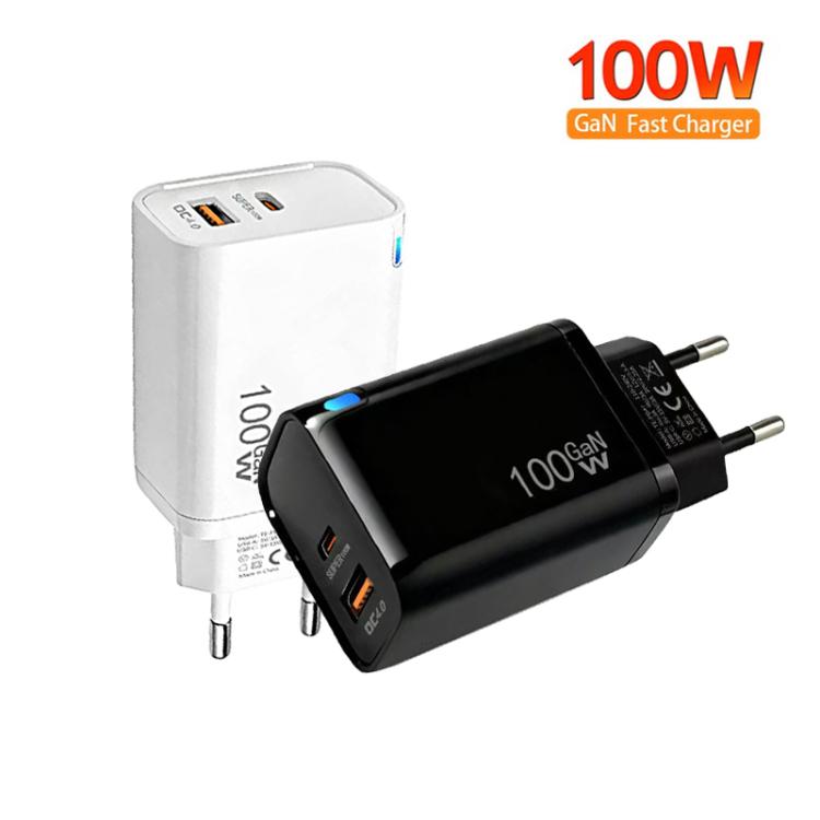 Caricabatterie GaN 100W PD Type-C con spina EU
