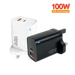 Caricabatterie GaN 100W PD Type-C con spina UK