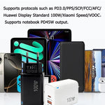 Caricabatterie USB PD 45W GaN Type-C con cavo dati