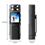 Videocamera indossabile 4K con clip e obiettivo girevole a 180°