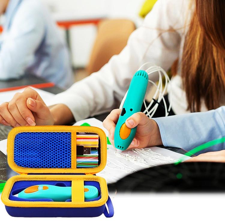 Per la penna per stampa 3D per bambini 3Doodler Start+ Essentials 2024/2023, custodia portatile., For 3Doodler Start+ Essentials 2023 / 2024 (Blue)