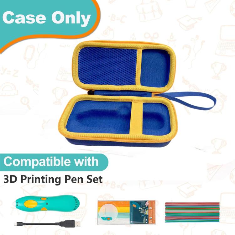 Per la penna per stampa 3D per bambini 3Doodler Start+ Essentials 2024/2023, custodia portatile., For 3Doodler Start+ Essentials 2023 / 2024 (Blue)