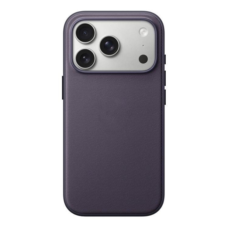 Custodia magnetica in TPU con texture Tech Fabric ufficiale, senza pulsante per fotocamera AI., For iPhone 16 Pro Max, For iPhone 16 Pro, For iPhone 16, For iPhone 15 Pro Max